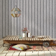 Tricot imitation wallpaper grey