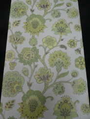 vintage floral wallpaper green