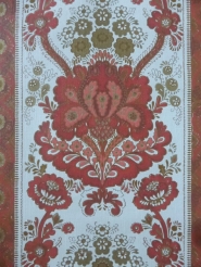 vintage damask wallpaper red