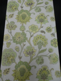 vintage floral wallpaper green