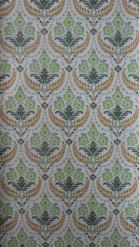 green brown damask vintage wallpaper