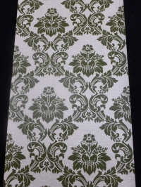 vintage damask wallpaper green