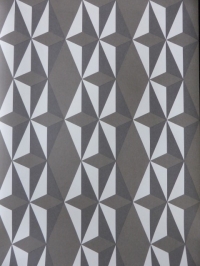 white grey non woven geometric wallpaper